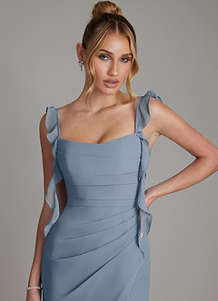 Azazie Jessamine Bridesmaid Dresses Twilight Mermaid Corset Chiffon Dress image3