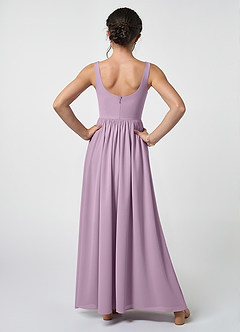 Azazie Keyla Junior Wisteria A-Line Pleated Chiffon Dress image2