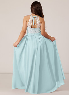 Azazie Fahari Junior Mist A-Line Lace Chiffon Dress image1