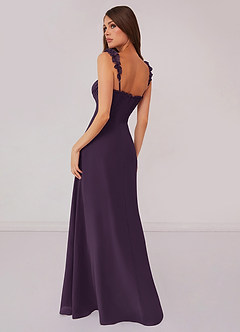 Barbie ♥ Azazie Bridesmaid Dresses Plum A-Line Sweetheart Neckline Chiffon Dress image2
