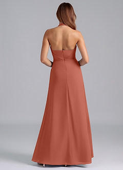 Azazie Odie Bridesmaid Dresses Clay A-Line Chiffon Dress image2