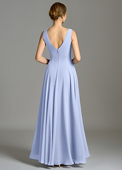 Azazie Wonderland Brautjungfernkleider A-Linie Plissee Chiffon Kleid Eis image2