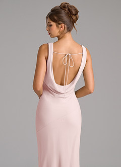 Azazie Rylina Abiti da Damigella Abito Sirena in Chiffon Plissettato Rosa Rossore image2