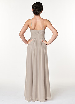 Azazie Catalina Junior Frost A-Line Ruched Chiffon Dress image2