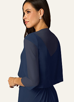 front Azazie Matchende Farve Fisher Chiffon Wrap