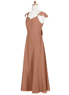 Azazie Everett Junior Bronzer A-Line Chiffon Dress image13