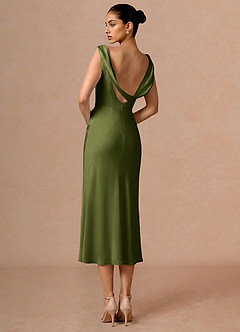 Evarine Olive Midi Dress image2