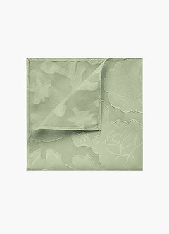 front Conjunto de corbata ancha y pañuelo de bolsillo con estampado floral desgastado.