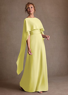 Azazie Marilla Abiti per la Madre della Sposa Abito A-Line in Chiffon Plissettato Sorbetto Al Limone image2