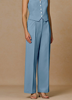 front Rowan Light Blue Refined Weave Performance pants