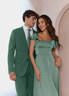 front James Eucalyptus Structured Stretch Suit