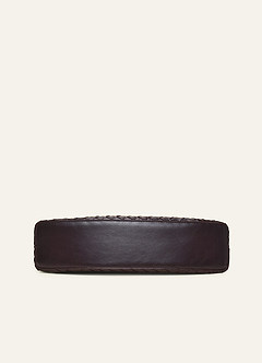 front Woven PU Leather Shoulder Bag