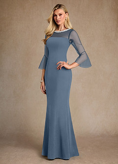 Azazie Bellevie Klänningar till brudens mor Klä Tubklänning i Stretch crepe Pärlbesatt Skymning image2