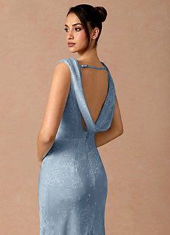 Robe Longue Bleu Poudre Ligeia image6