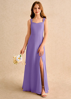Azazie Makani Girls Formal Flower Girl Dresses Tahiti A-Line Sweetheart Neckline Chiffon Dress image3