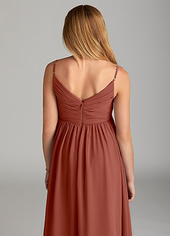 Azazie Raychel Junior Klänning av A-Line i Chiffong Plisserad image6