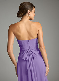 Azazie Tamira Suknie dla druhen Linia A Pofałdowany Szyfon Do ziemi Sukienka image5