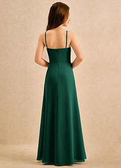 Azazie lolly Girls Formal Sukienki dla dziewczynek sypiących kwiaty Linia A Pofałdowany Szyfon Długość podłogi Sukienka image2