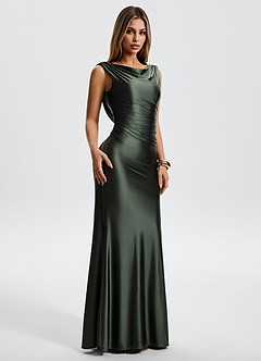 Eudora Dusty Sage Mermaid Maxi Dress image4