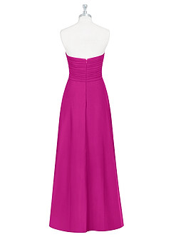Azazie Arabella Allure Bridesmaid Dresses Fuchsia A-Line Sweetheart Neckline Chiffon Convertible Dress image11