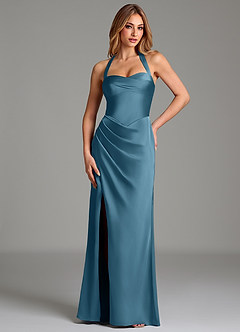 Azazie Serenity Bridesmaid Dresses Bermuda Mermaid Sweetheart Neckline Stretch Satin Dress image1