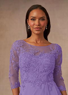 Azazie Calanthe Mother of the Bride Dresses Tahiti A-Line Scoop Chiffon Dress image5