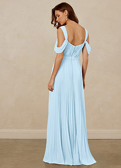 Christian Siriano Bridal for Azazie 1013 Bridesmaid Dresses Sky Blue A-Line Off the Shoulder Chiffon Dress image4