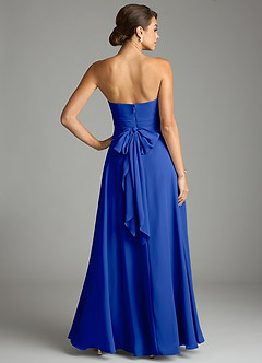 Azazie Tamira Suknie dla druhen Linia A Pofałdowany Szyfon Do ziemi Sukienka image4