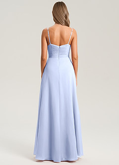 Azazie Terese Abiti da Damigella Abito A-Line in Chiffon Plissettato Ghiaccio image2