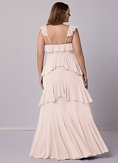 Barbie ♥ Azazie Bridesmaid Dresses Rose Petal A-Line Sweetheart Neckline Chiffon Dress image7