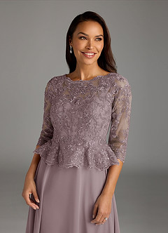 Azazie Averie Mother of the Bride Dresses Dusk A-Line Boatneck Sequins Chiffon Dress image1