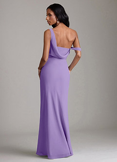 Azazie Madelyn Bridesmaid Dresses Tahiti Mermaid One Shoulder Chiffon Convertible Dress image2
