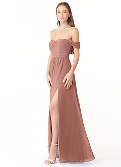 Azazie Millie Final Sale Agave A-Line Sweetheart Neckline Chiffon Convertible Dress image5