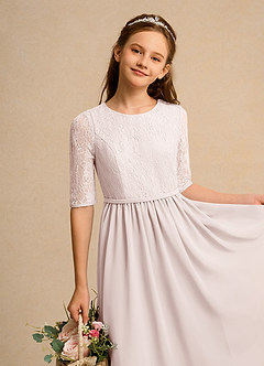 Azazie Pippin Junior Formal Flower Girl Klänningar Klä A-Line i Spets image3