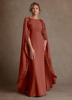 Azazie Artemisia Suknie dla Matki Panny Młodej Osłona Koronka Szyfon Długość podłogi Sukienka image1