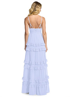 Azazie Rachel Bridesmaid Dresses Lavender A-Line Chiffon Dress image2