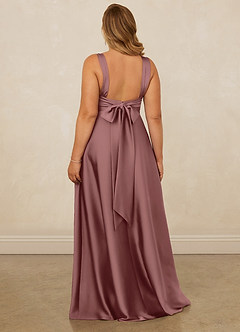 Christian Siriano Bridal for Azazie 1001 Bridesmaid Dresses Vintage Mauve A-Line Sweetheart Neckline Stretch Satin Dress image12
