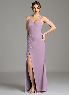 Azazie Serenity Bridesmaid Dresses Wisteria Mermaid Sweetheart Neckline Chiffon Dress image7