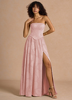 Vestido Rosa Empolvado Largo Isaura image3