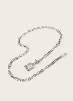 front Rhinestone Dazzle Belt