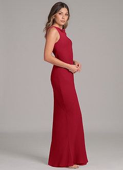 Azazie Allettie Bridesmaid Dresses Scarlet Mermaid Chiffon Dress image7