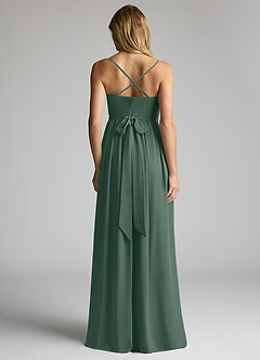 Azazie Llana Maternity Bridesmaid Dresses A-Line Chiffon Floor-Length Dress image4