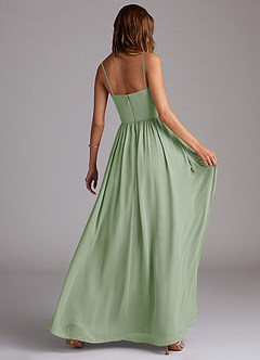 Azazie Calianna Bridesmaid Dresses Dusty Sage A-Line Off the Shoulder Chiffon Convertible Dress image6
