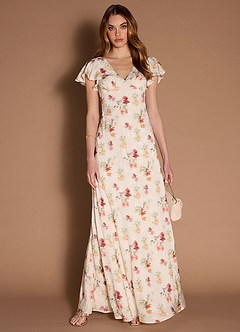 Zaria Cream Multi Maxi Dress image3