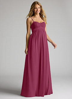 Azazie Llana Abiti da damigella d'onore premaman Abito A-Line Chiffon Floor-Length image1