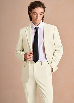 front James Ivory Structured Stretch Suit Jacket