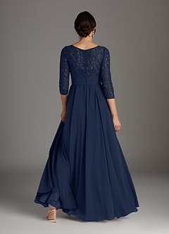 Azazie Carmena Mother of the Bride Dresses Dark Navy A-Line Sequins Chiffon Dress image5