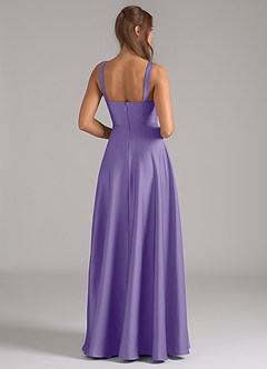 Azazie Shaude Bridesmaid Dresses Tahiti A-Line Pleated Stretch Satin Dress image6
