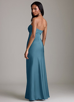 Azazie Saylor Jurken voor bruidsmeisjes Jurk van Stretch Satijn met Zeemeermin Strapless Bermuda image5