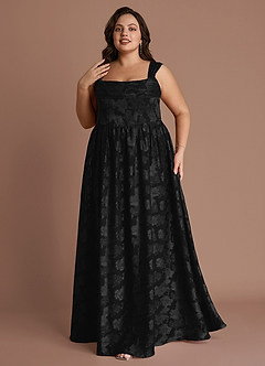 Hazel Black Pleated Maxi Dress image3